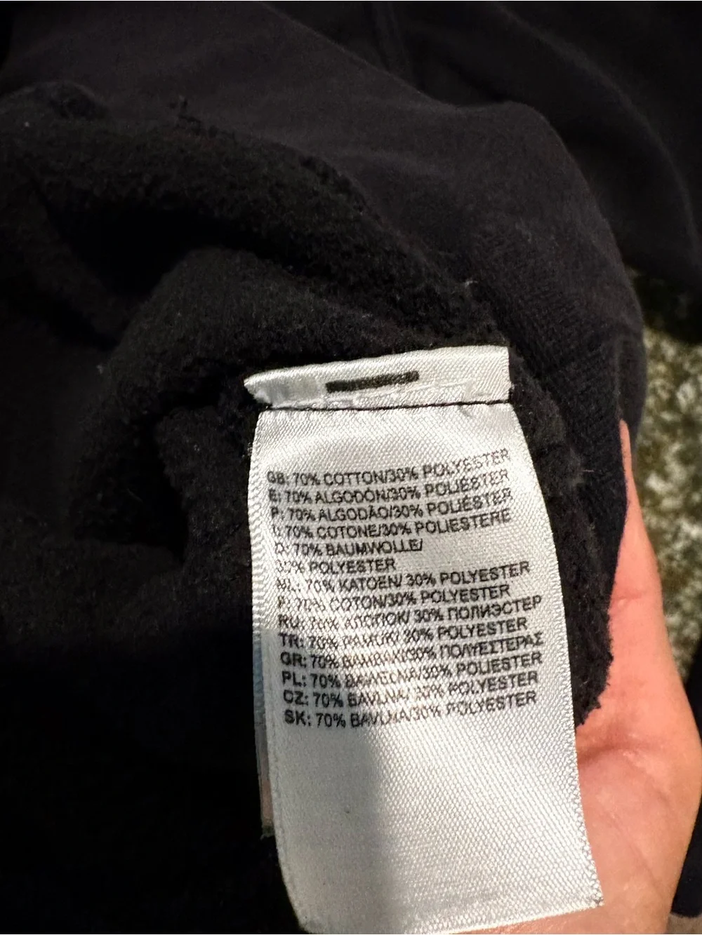 The North Face Black Crewneck Hoodie with White Logo